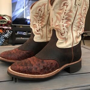 Custom Tony Lama Ostrich Boots.